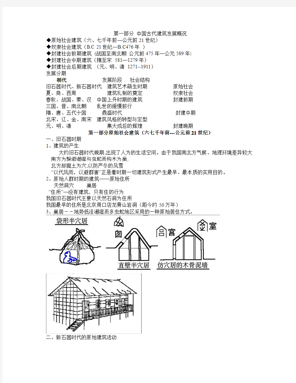 中国古代建筑发展概况