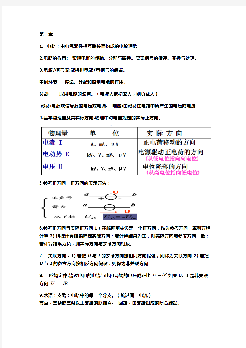 电子电工知识点