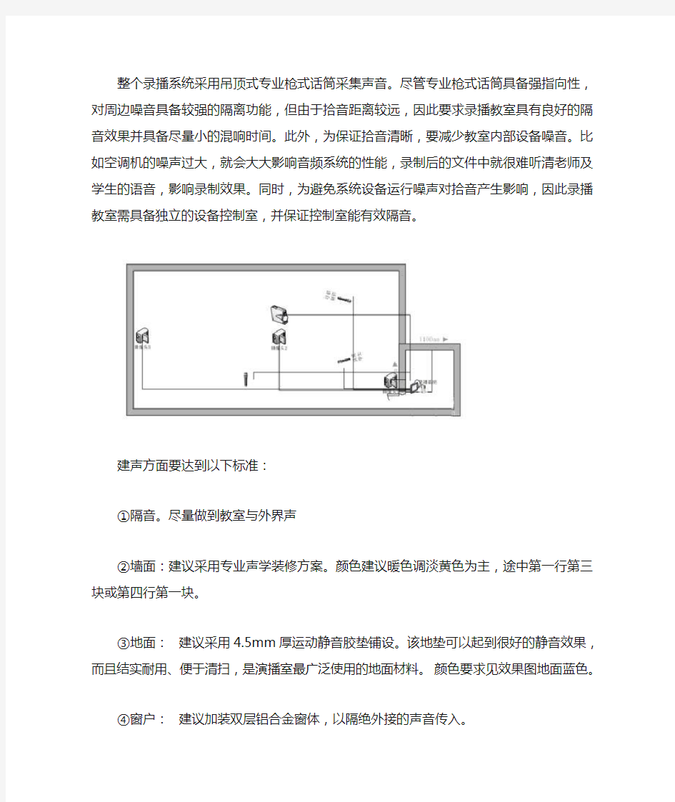 录播教室建设的七大标准