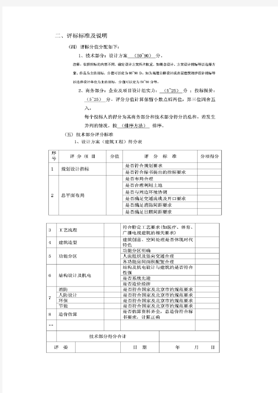 水利工程勘测设计招标文件