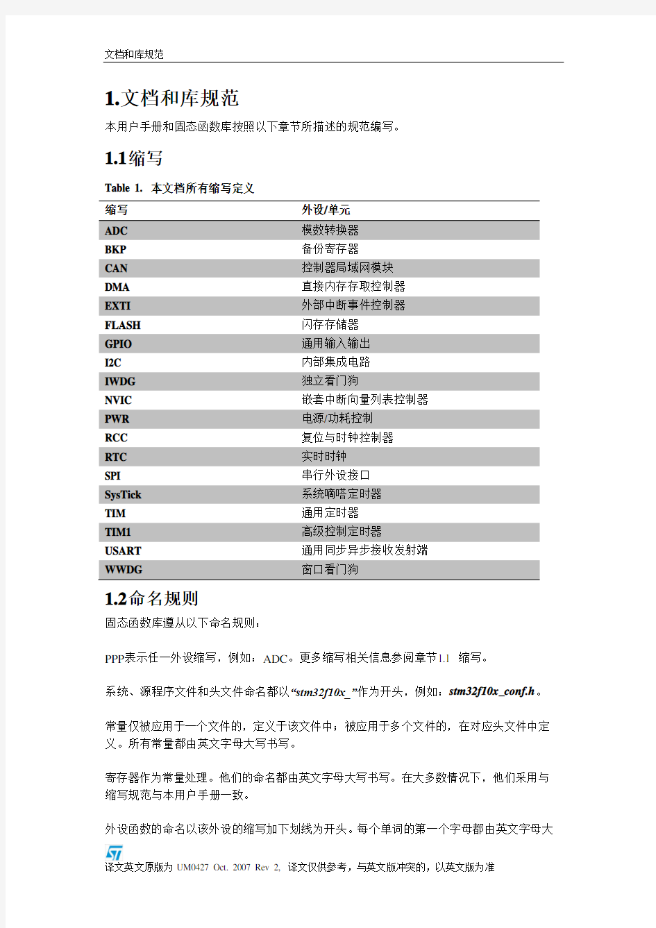 STM32固件库使用手册的中文翻译