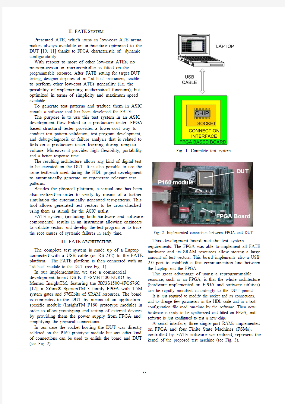 FPGA-based Low-cost Automatic Test Equipment for Digital Integrated Circuits
