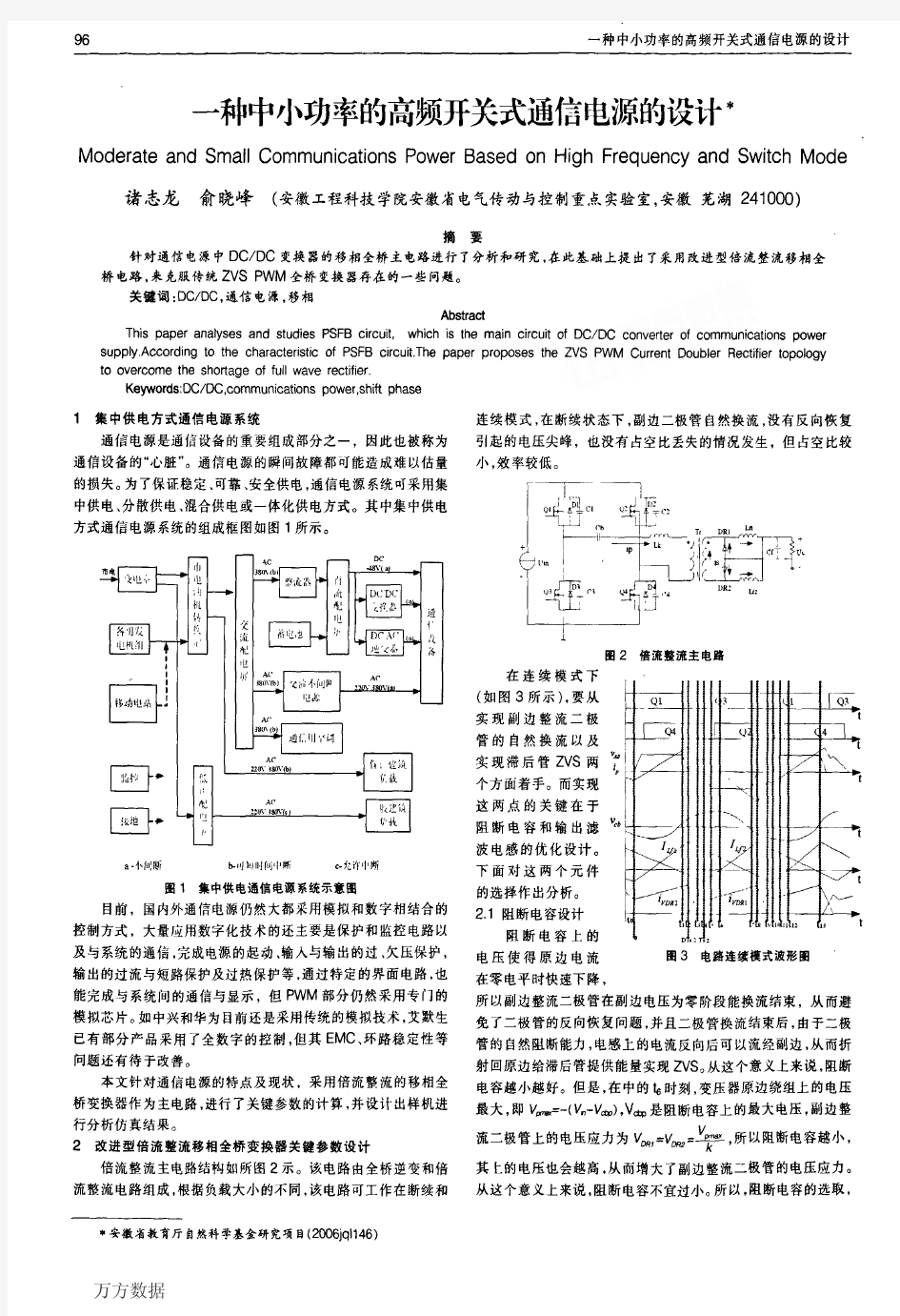 通信开关电源