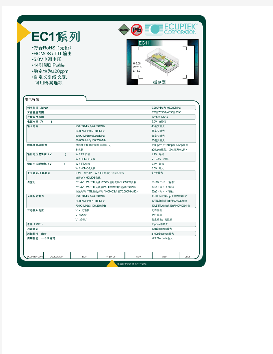 EC1100HSETTS-60.000K-GTR中文资料(Ecliptek)中文数据手册「EasyDatasheet - 矽搜」