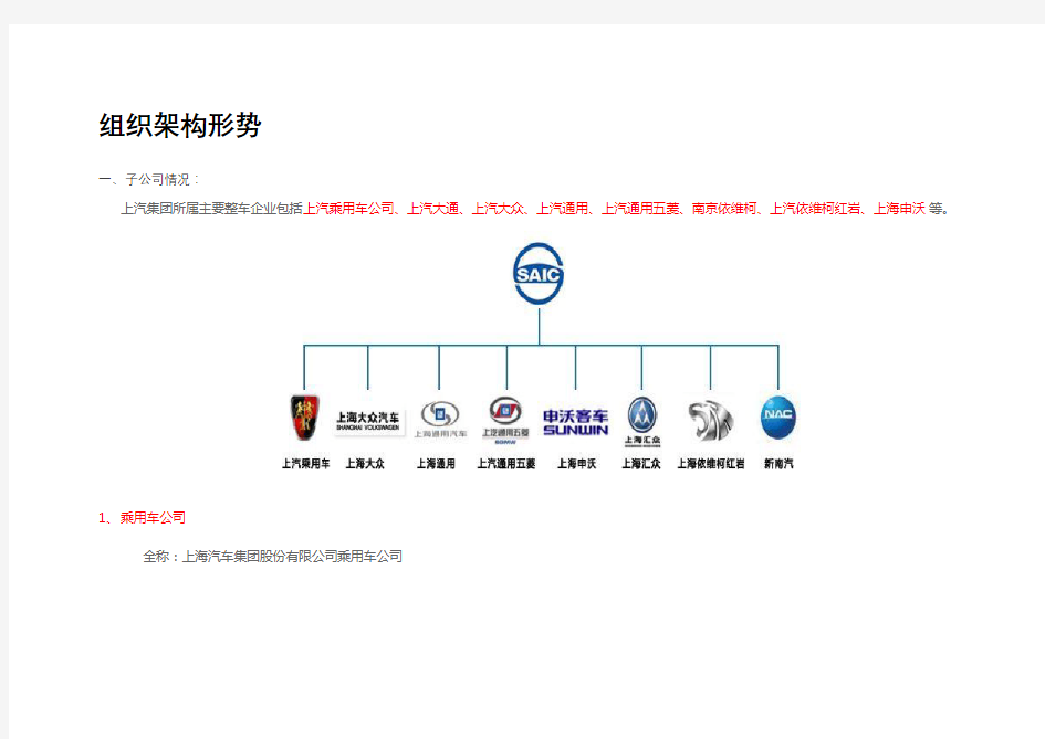 上汽集团介绍