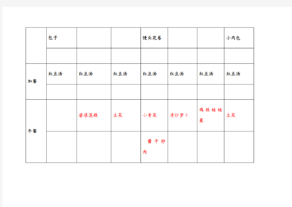 坐月子顺产食谱菜单一览表