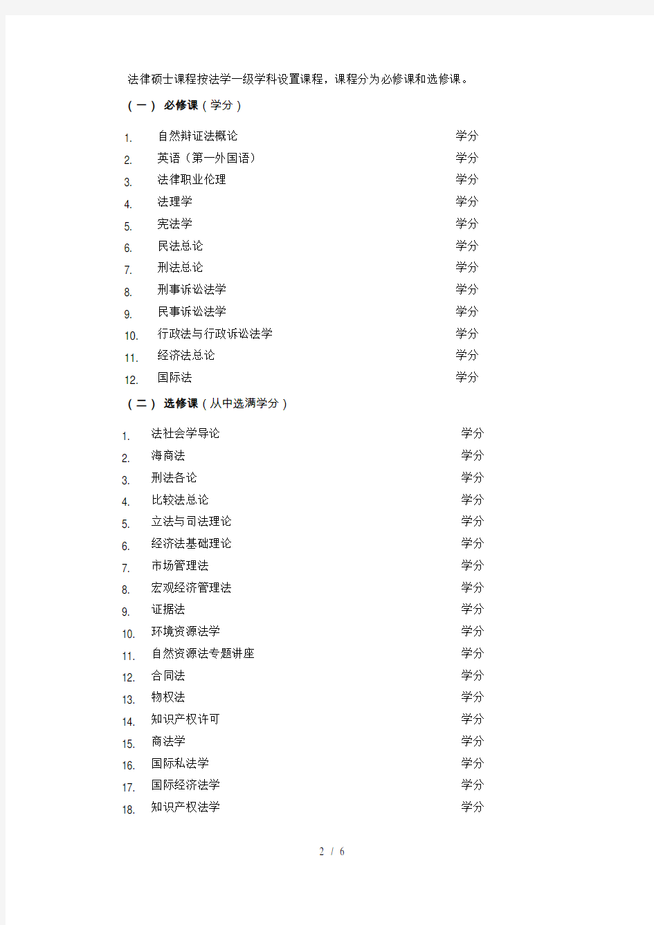 清华大学法学院法律硕士专业学位研究生(全日制)培养方案