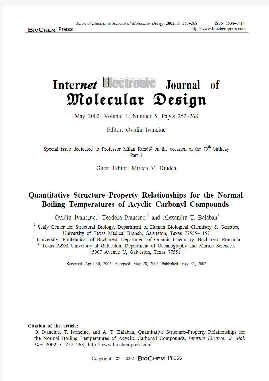 Evaluation in Quantitative Structure–Property Relationship Models of Structural Descriptor