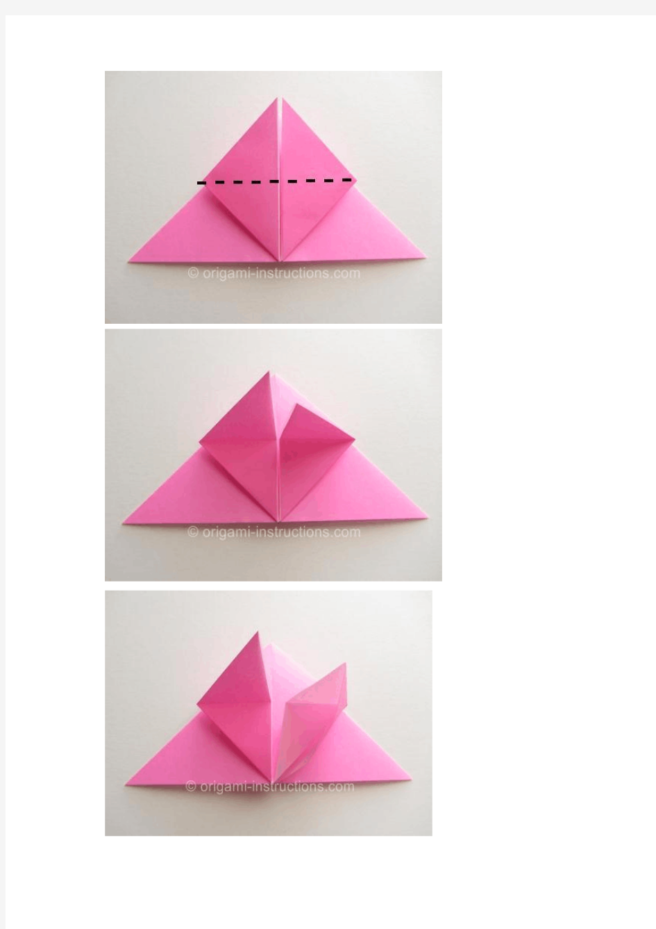 纸玫瑰折叠方法1