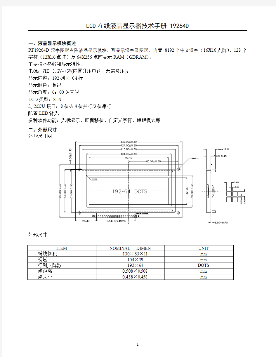 12864液晶手册