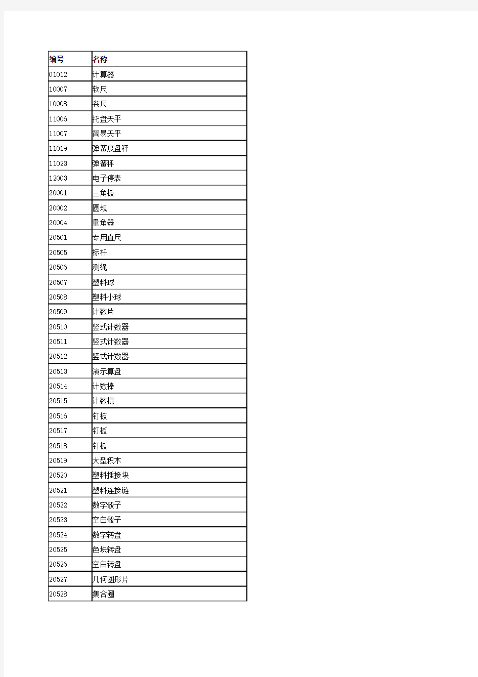 教学仪器及器材_全部分类