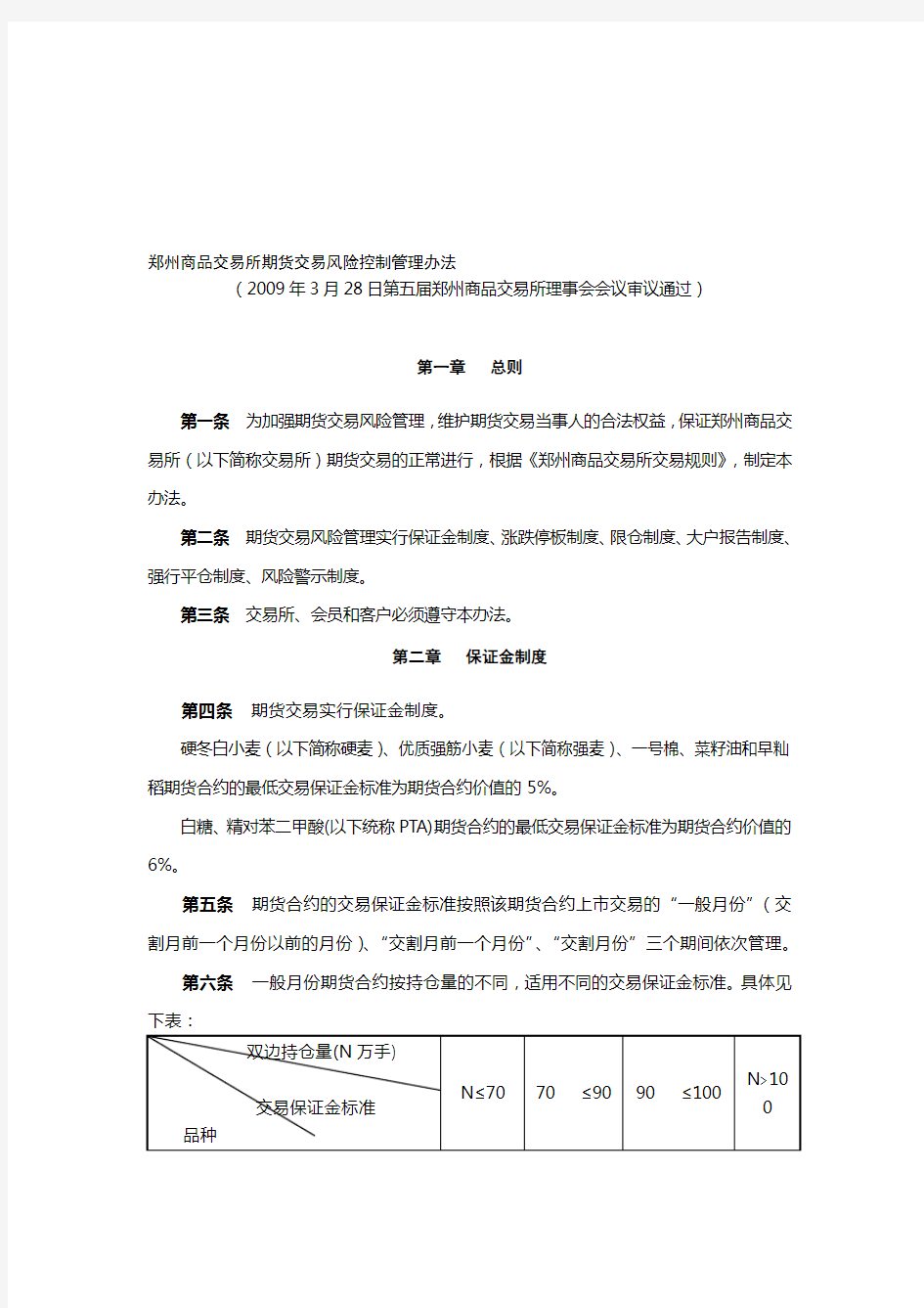 三大交易所交易风险控制管理办法