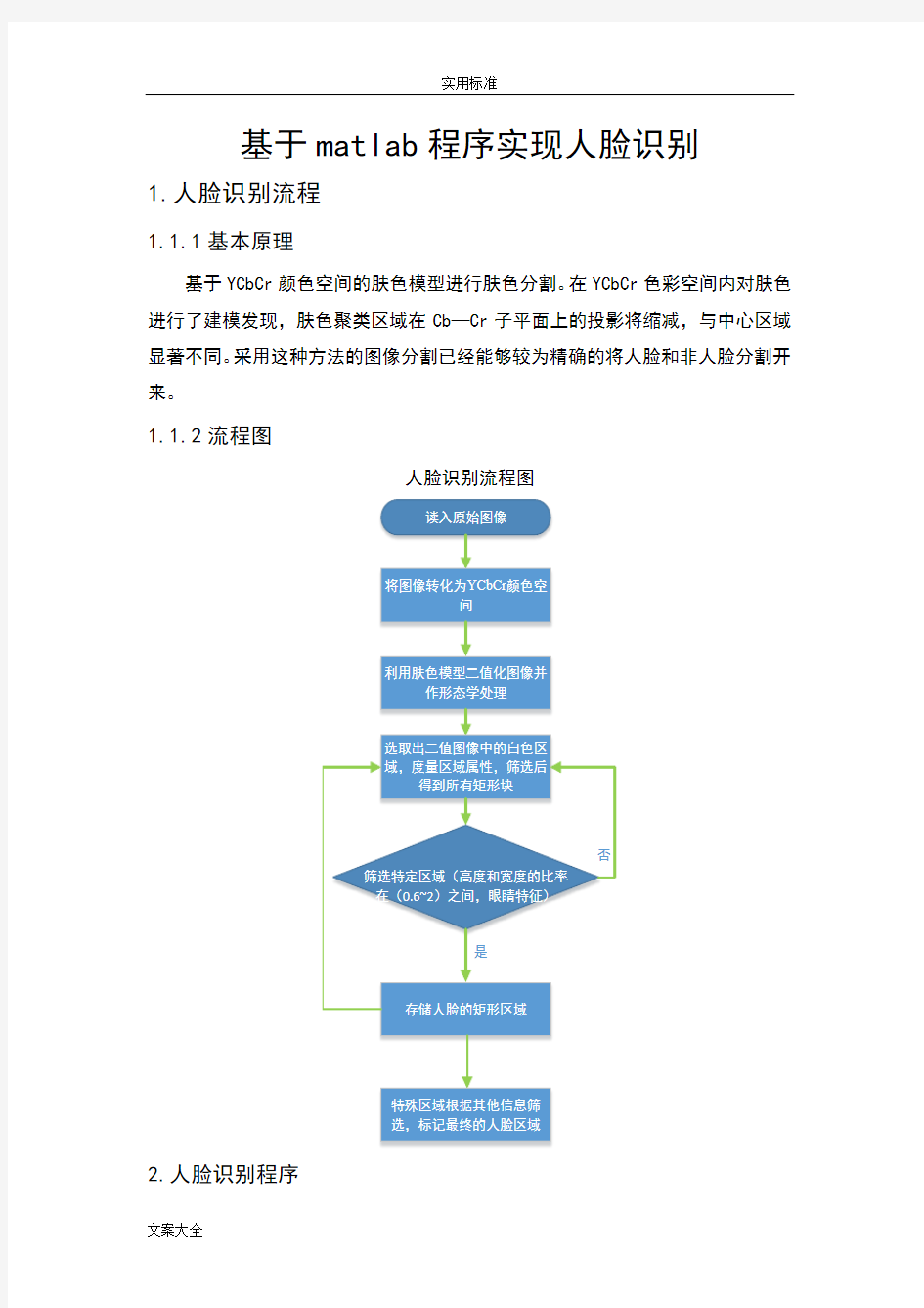 基于某matlab程序实现人脸识别