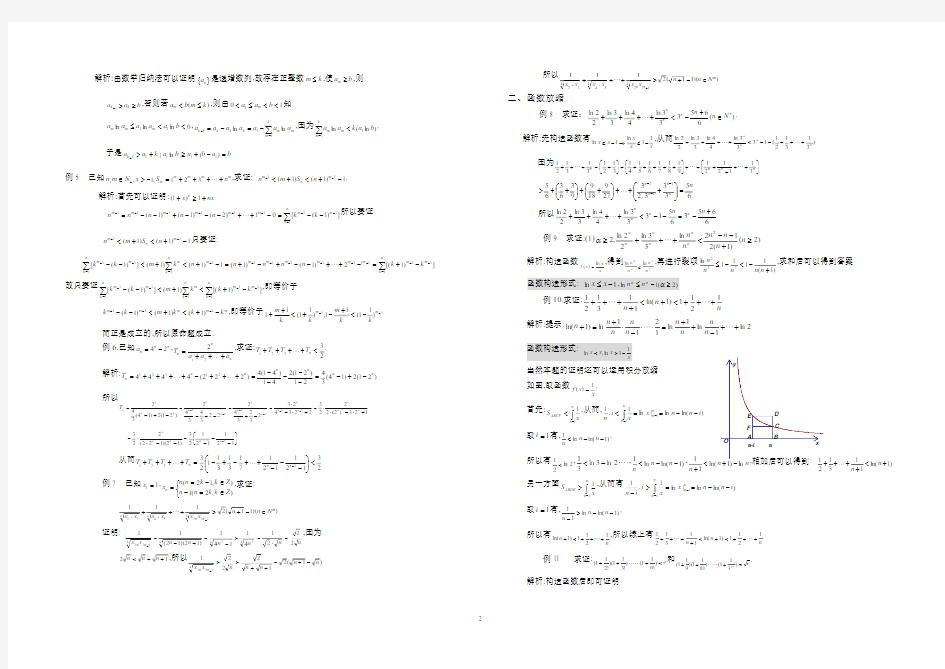 高中数学_复习时_常用的放缩技巧(教师版)