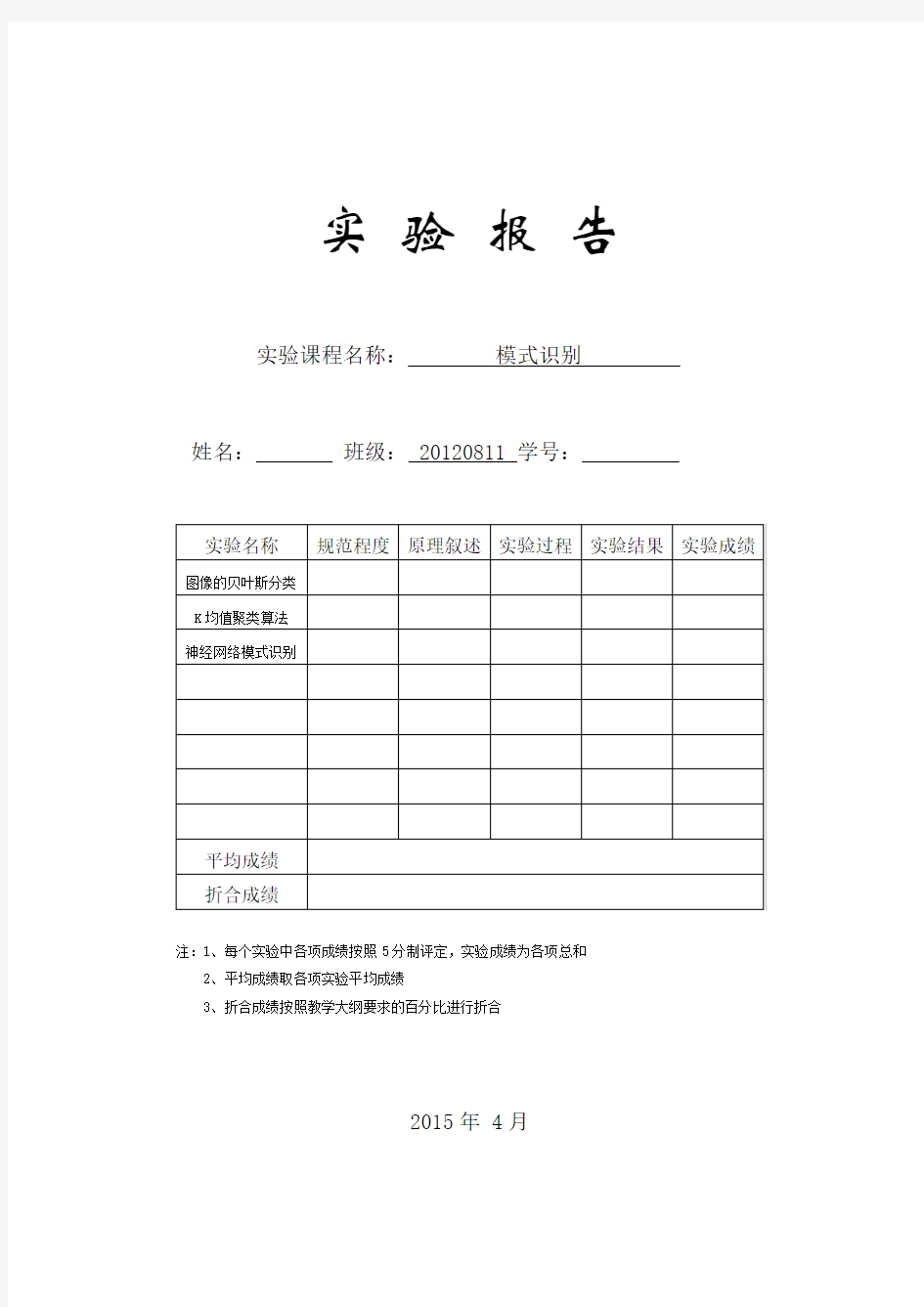 哈尔滨工程大学-模式识别实验报告