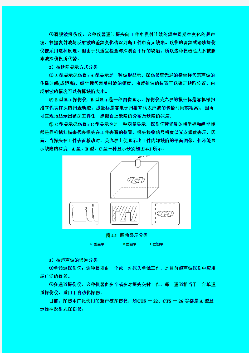 超声波检测设备及原理