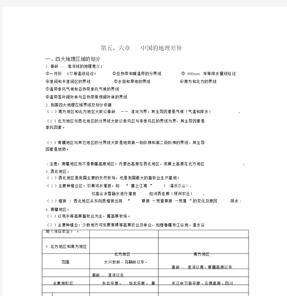 粤教版八年级下册地理知识点.doc