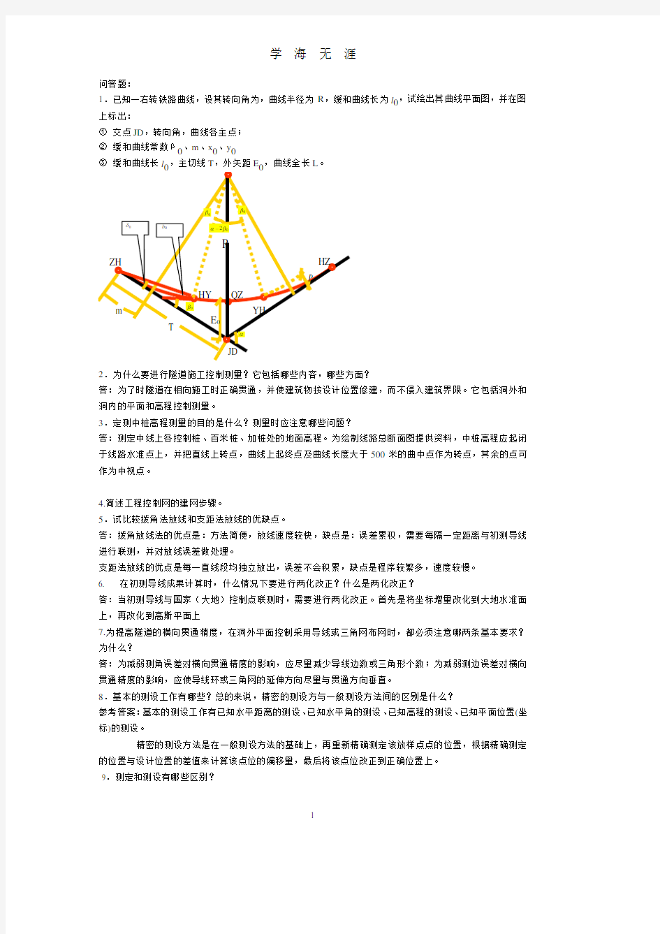 工程测量学考试参考复习资料(7月20日).pdf