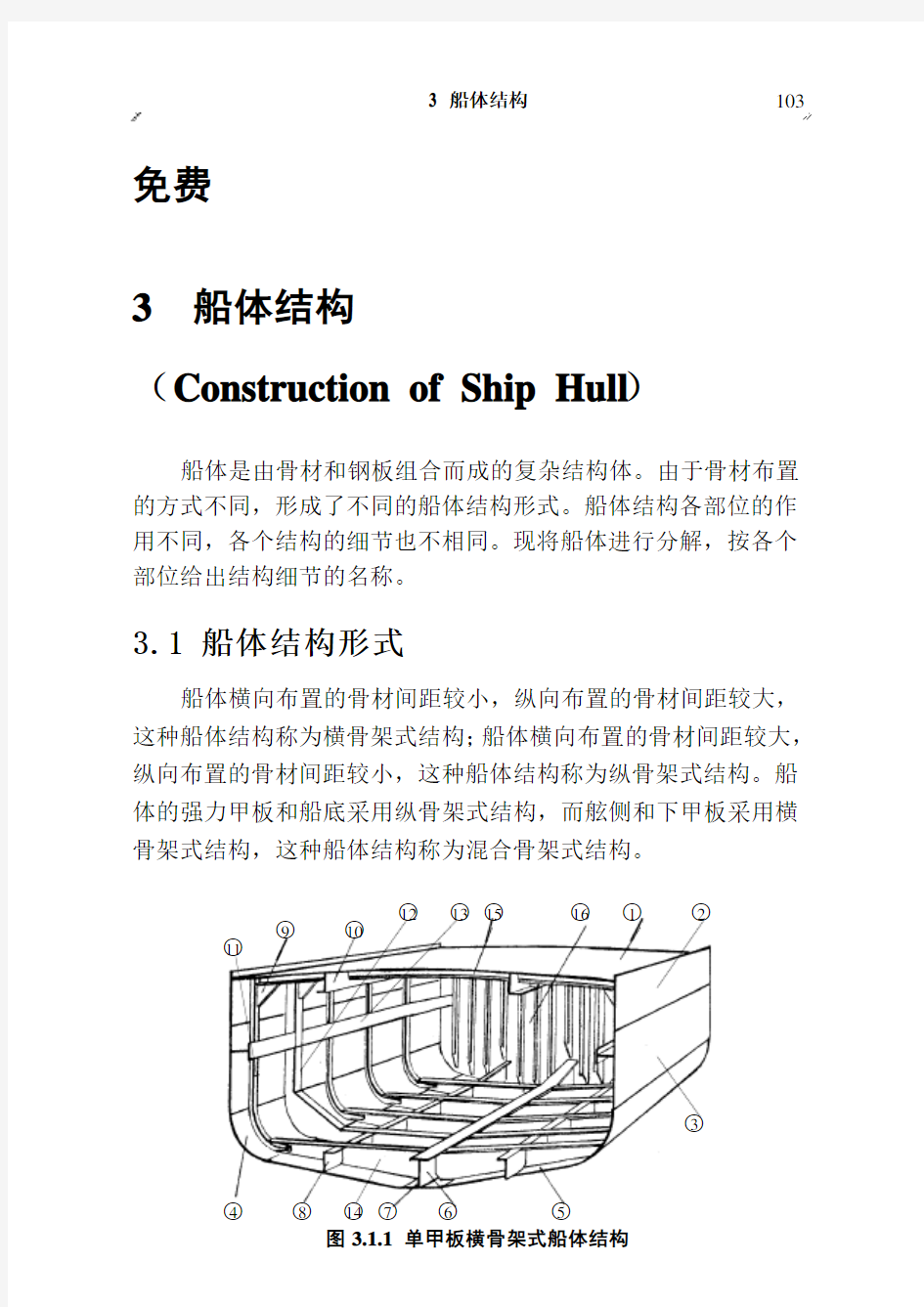 船体结构英汉图解词典