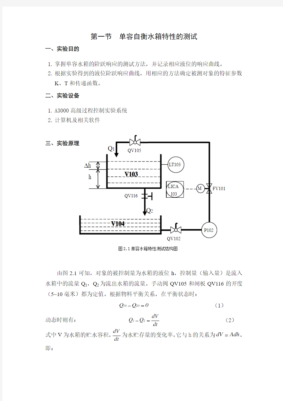 北京工商大学 过程控制实验