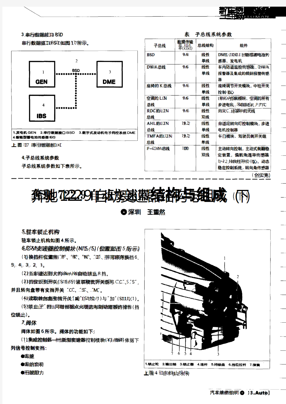 奔驰722.9自动变速器结构与组成(下)