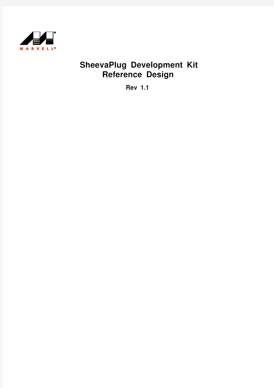 SheevaPlug DevKit Reference Design-Rev1.1