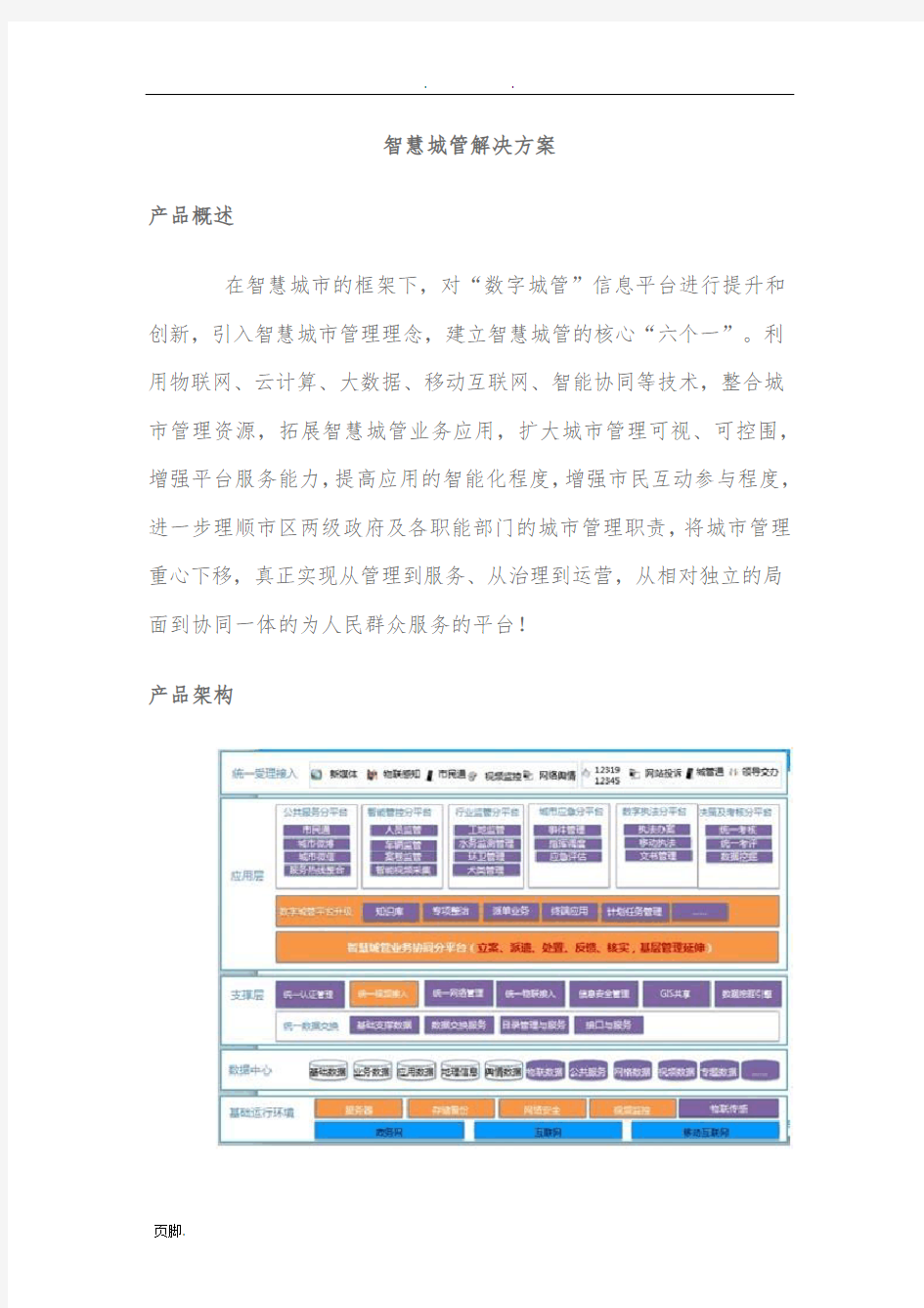 智慧城管项目解决方案