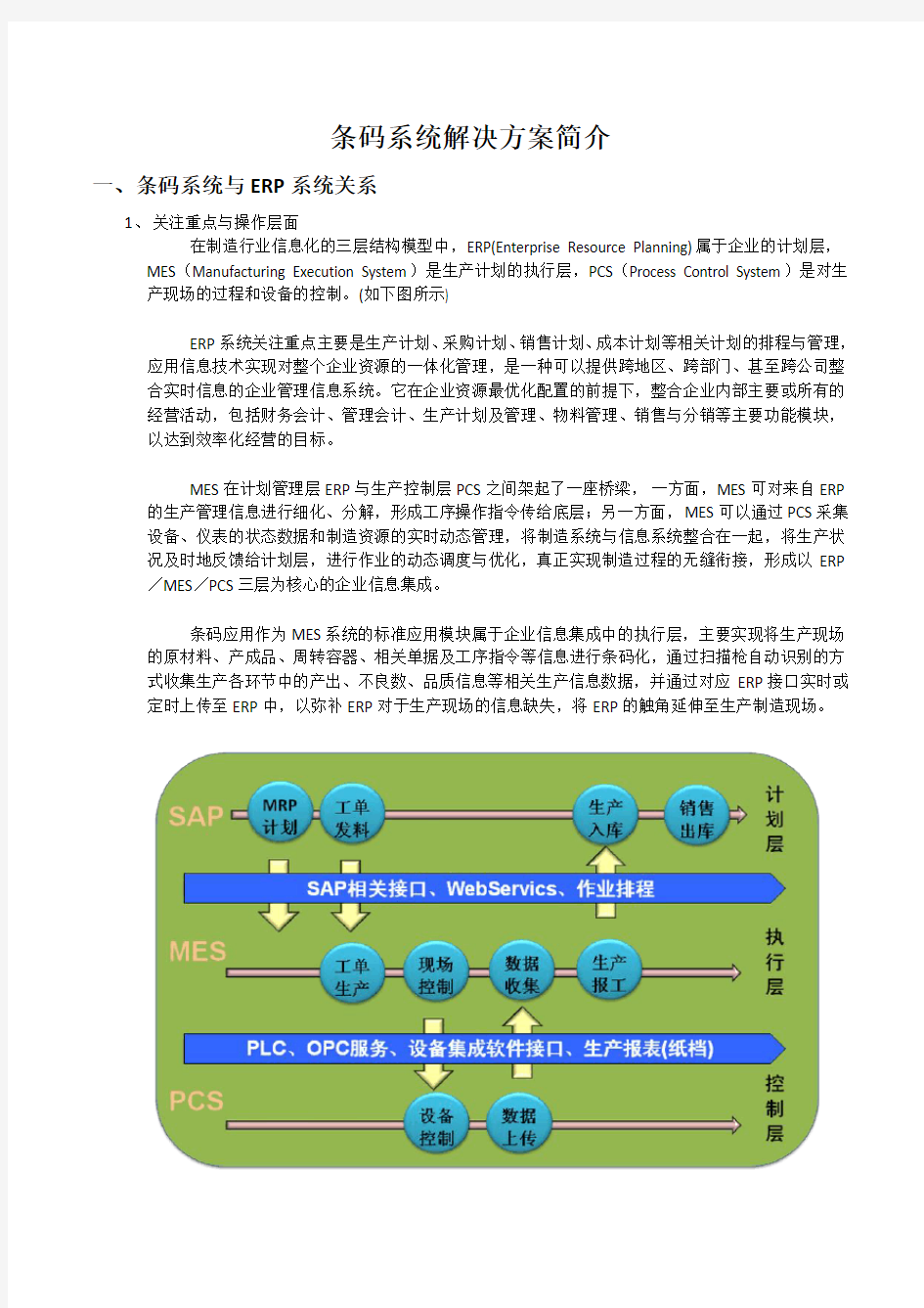 条码系统介绍