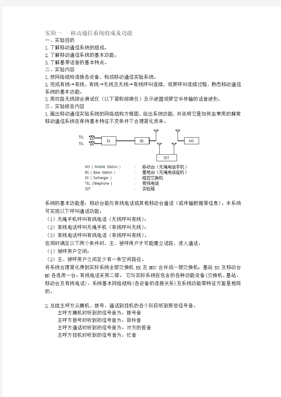 移动通信实验报告