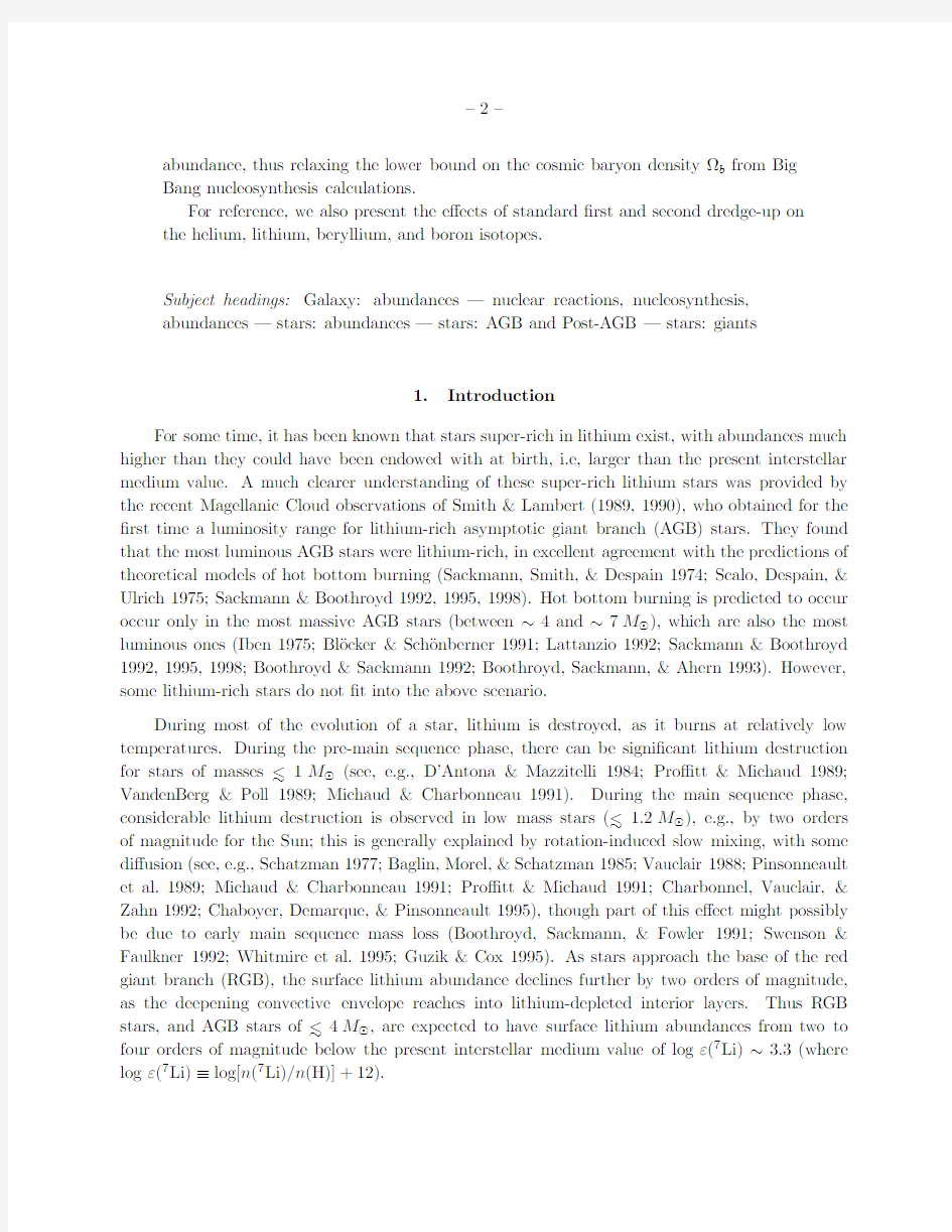 Creation of Li-7 and Destruction of He-3, Be-9, B-10, and B-11 in Low Mass Red Giants, Due