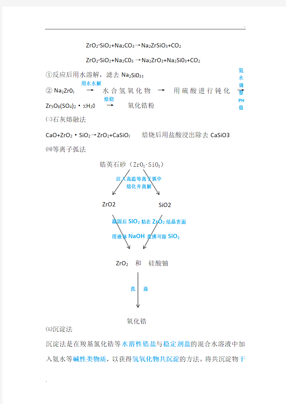 氧化锆陶瓷的制备工艺