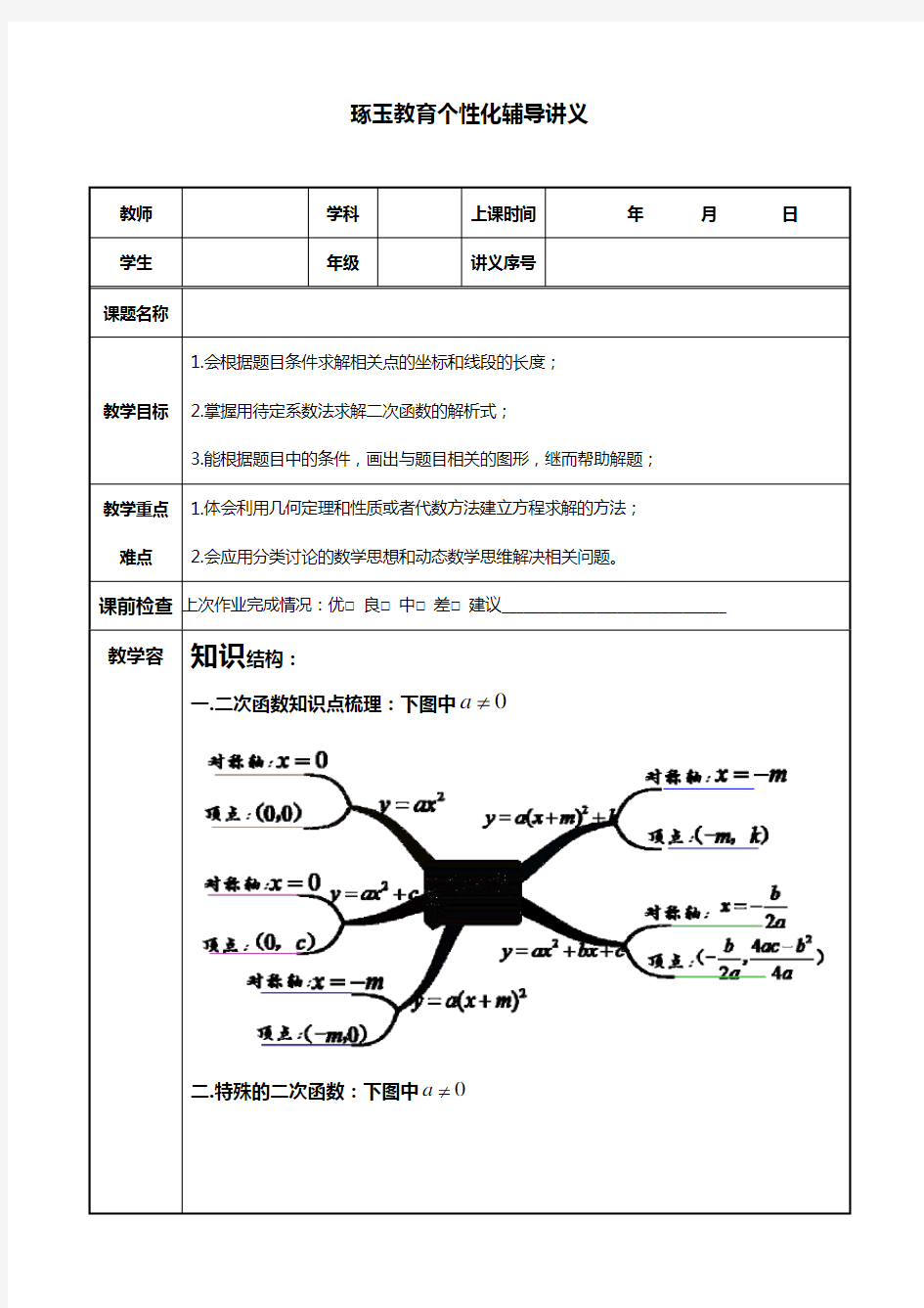 二次函数和相似三角形结合问题