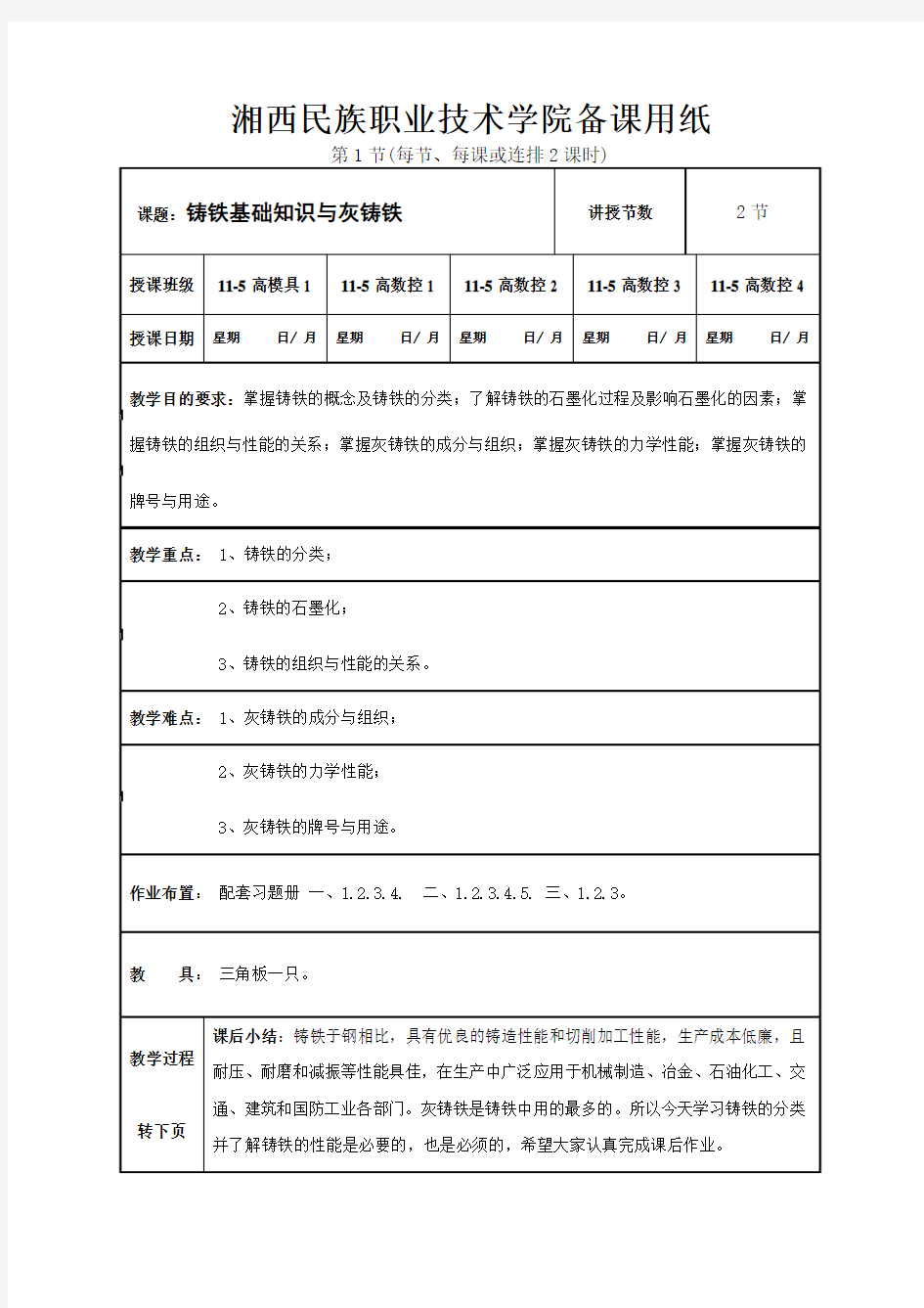 铸铁基础知识与灰铸铁