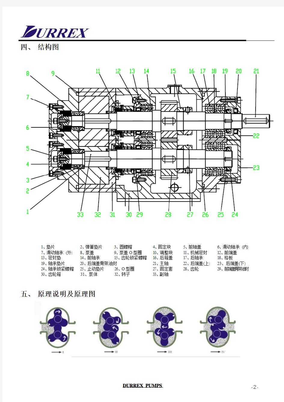 双转子泵说明书(中英文)-A4