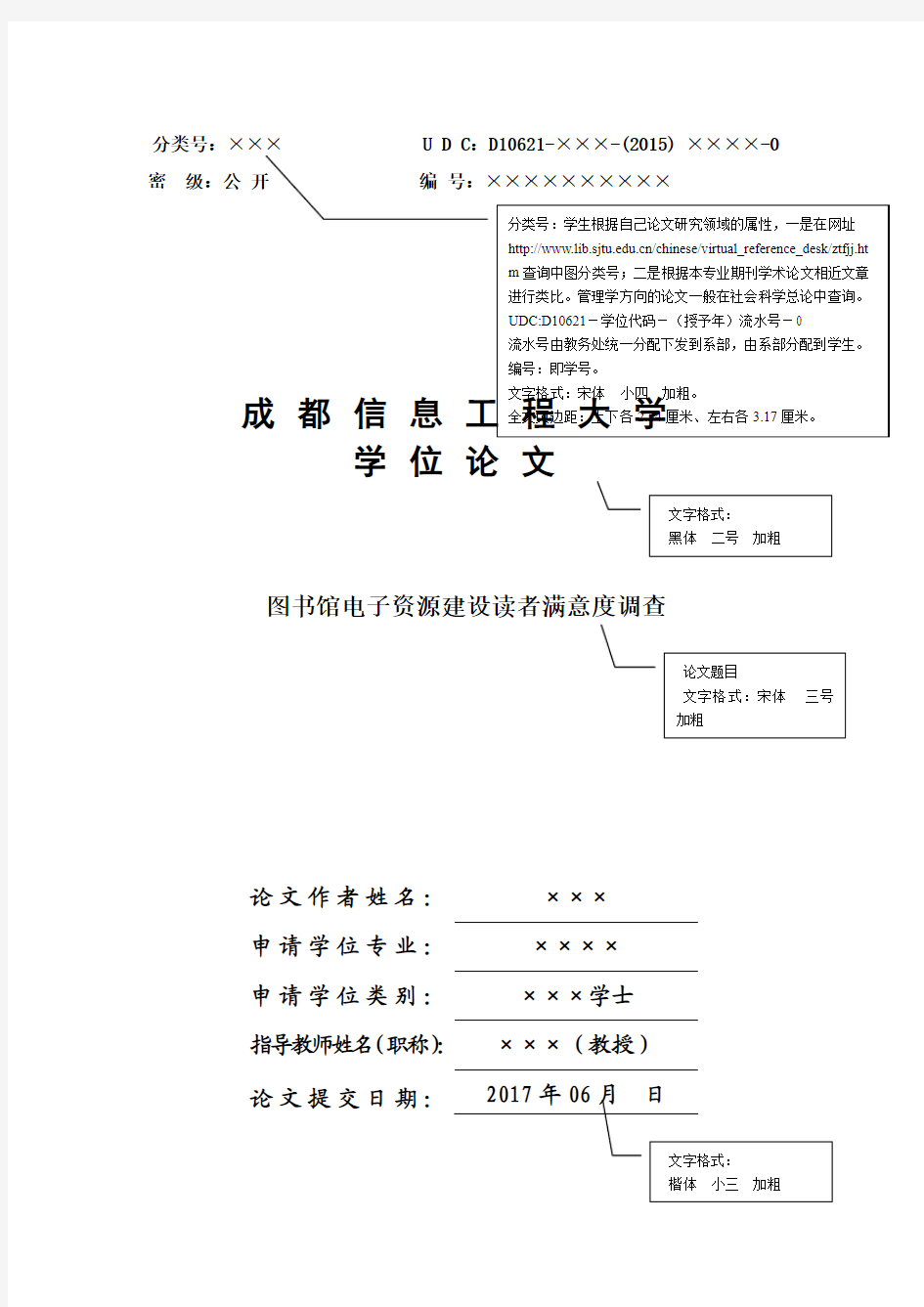 SJ0202-2016版-成都信息工程大学本科学位论文模板