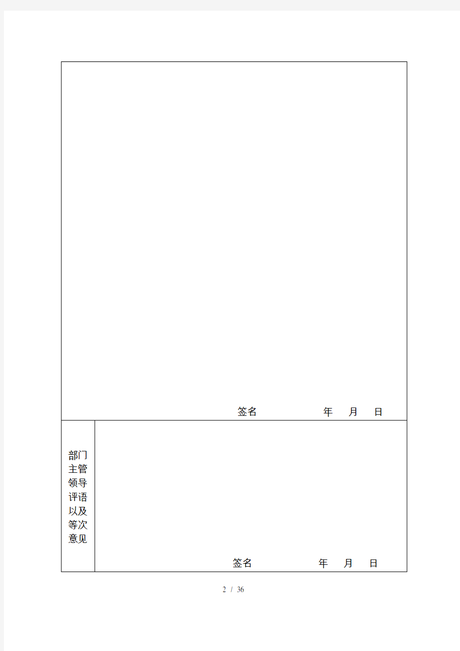 年度考核量化表