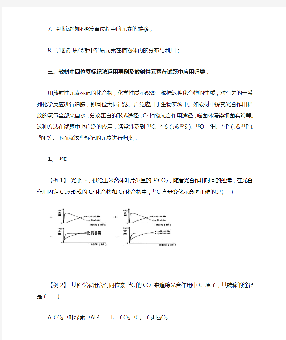 专题复习-同位素标记法