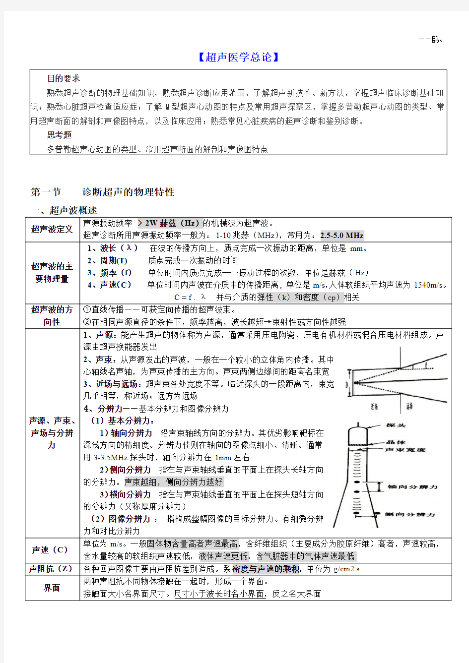 医学影像学：超声治疗学