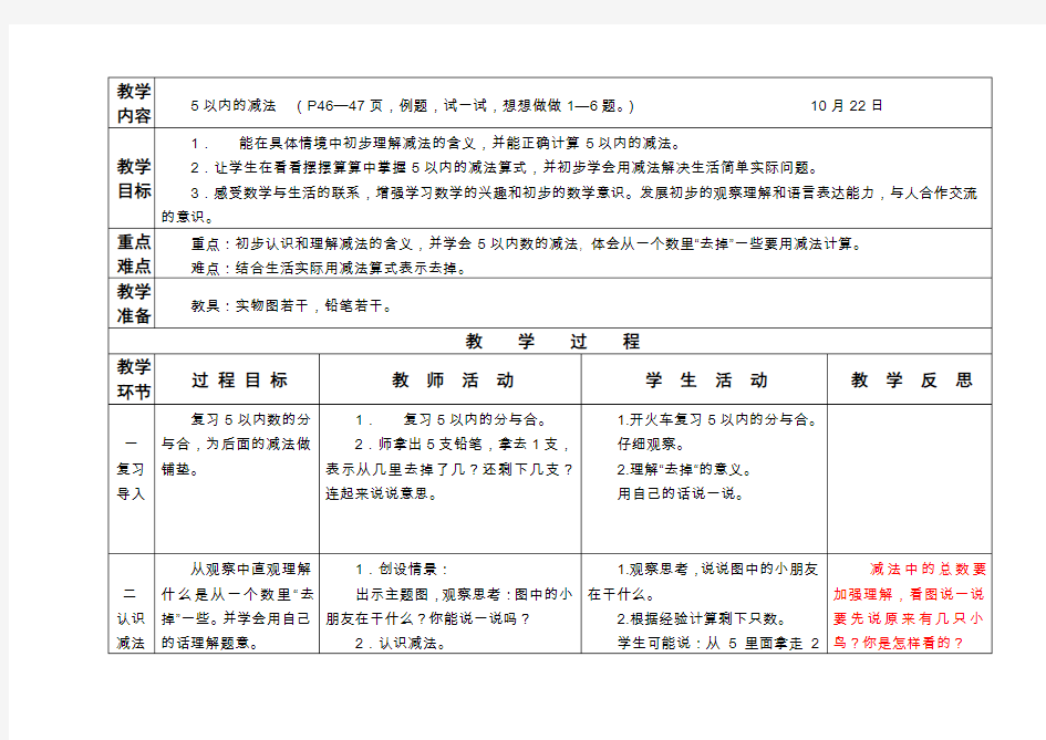 2、5以内的减法