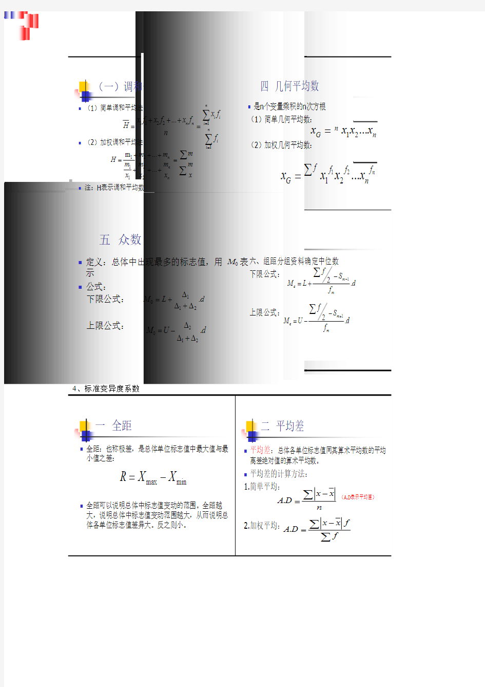 国民经济统计公式大全