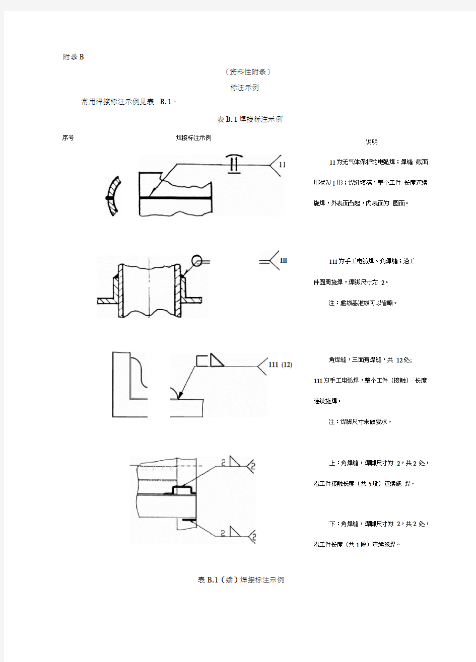 常用焊接标注示例