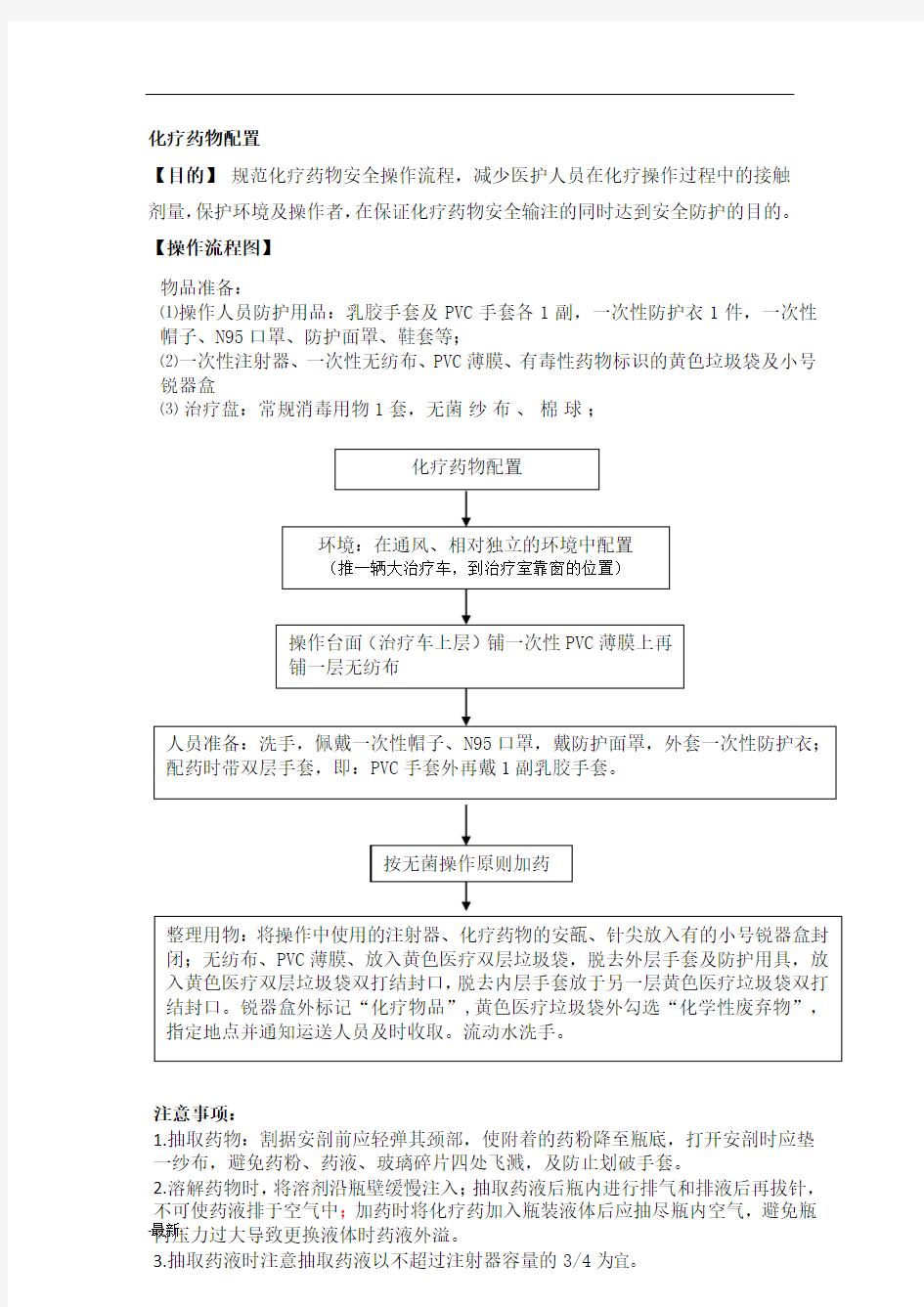 化疗药物配置流程(1)详细版.docx