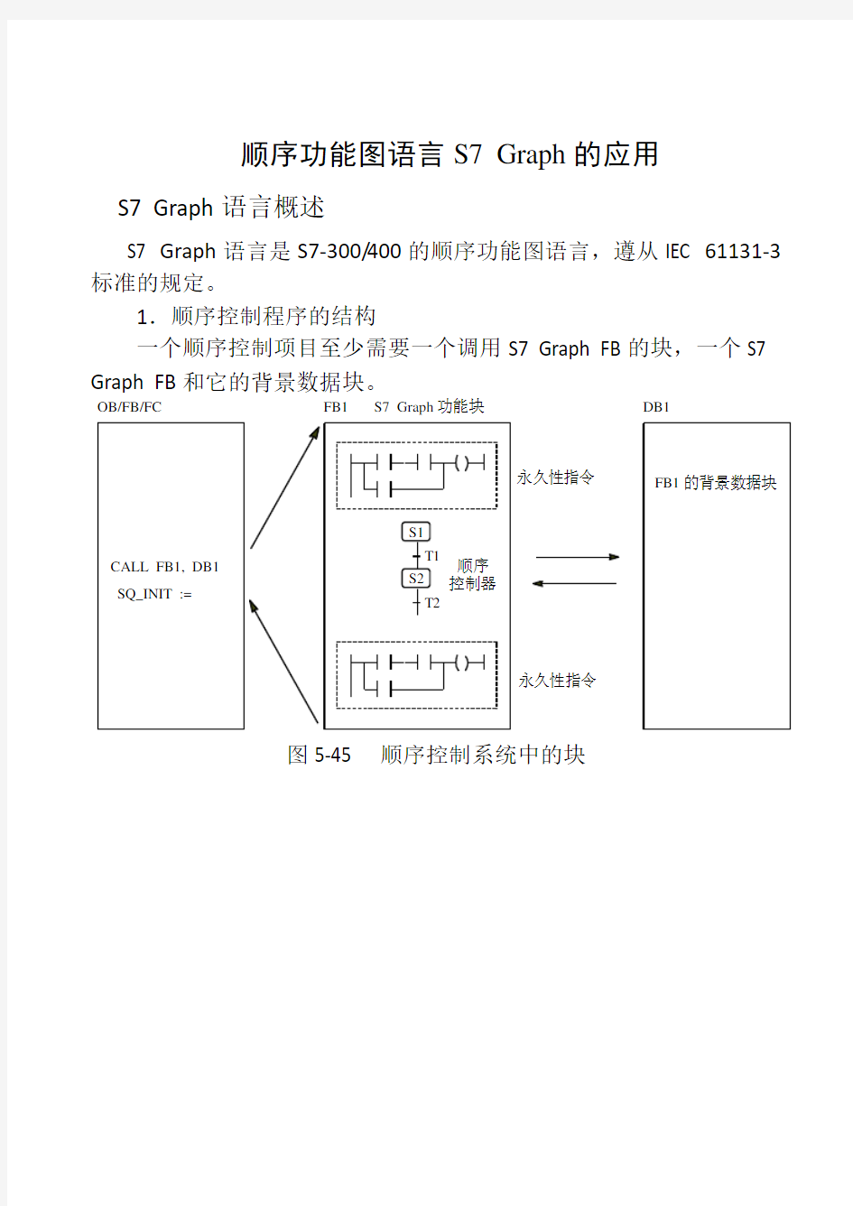 顺序功能图语言S7 Graph的应用