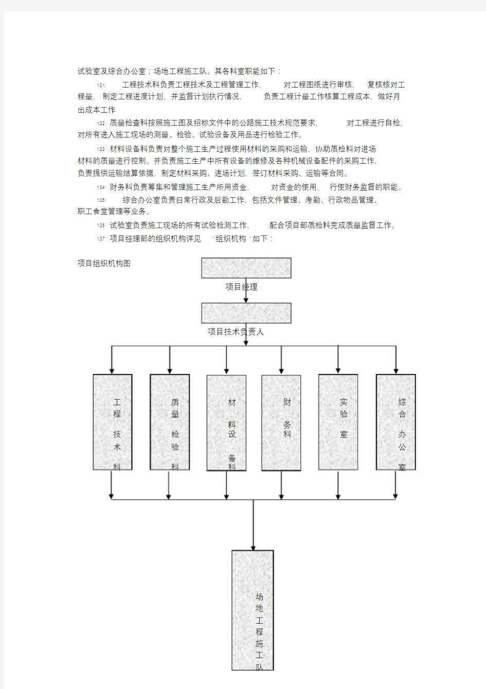 场地混凝土硬化工程施工组织设计