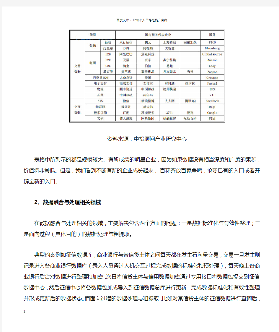 我国大数据产业链及战略地位分析