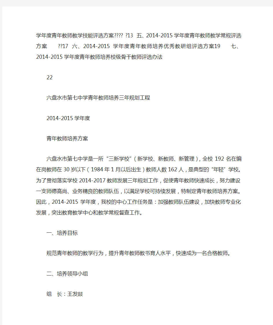 青年教师教育教学工作常规达标学年计划