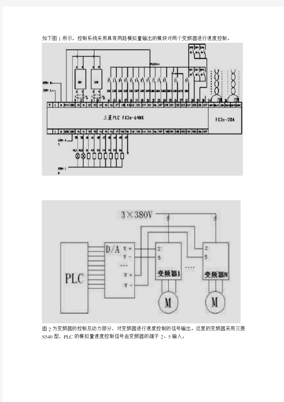 三菱PLC模拟量控制在变频调速的应用