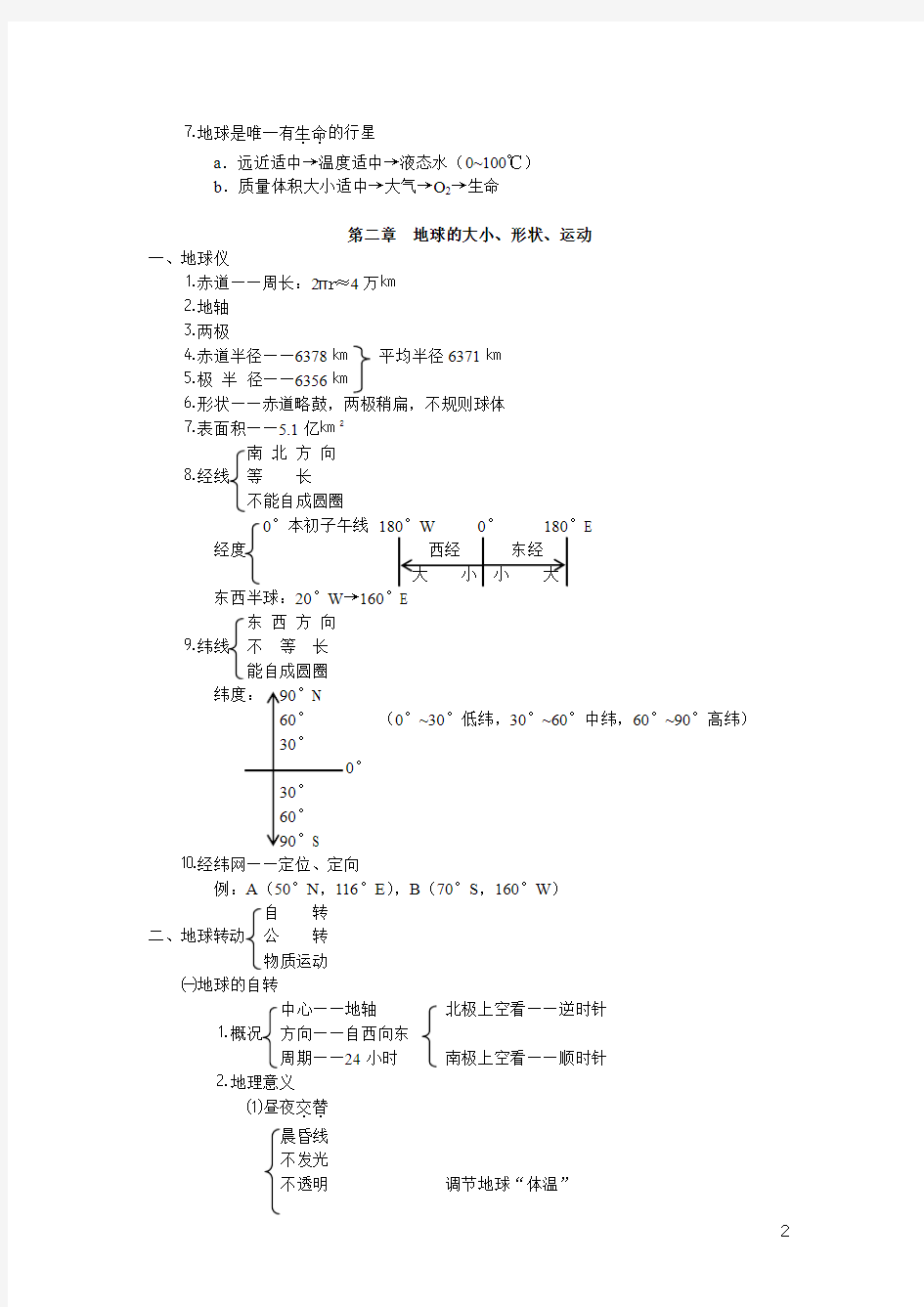 高三地理第一轮复习重点知识点归纳