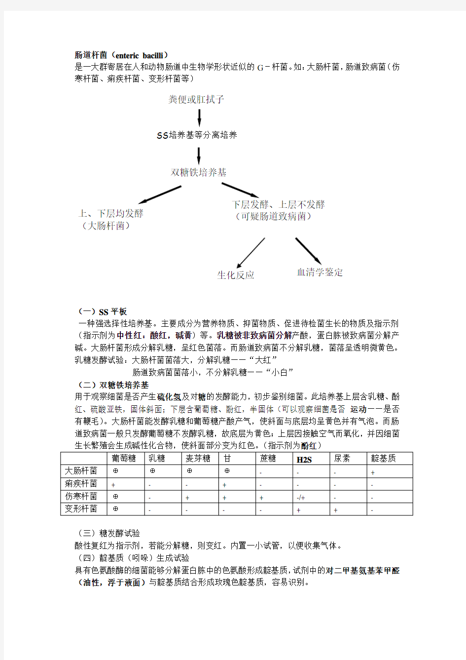 肠道致病菌