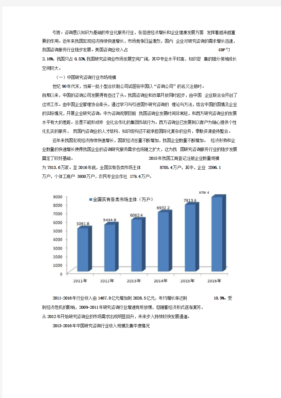 中国研究咨询机构经营发展深度分析报告
